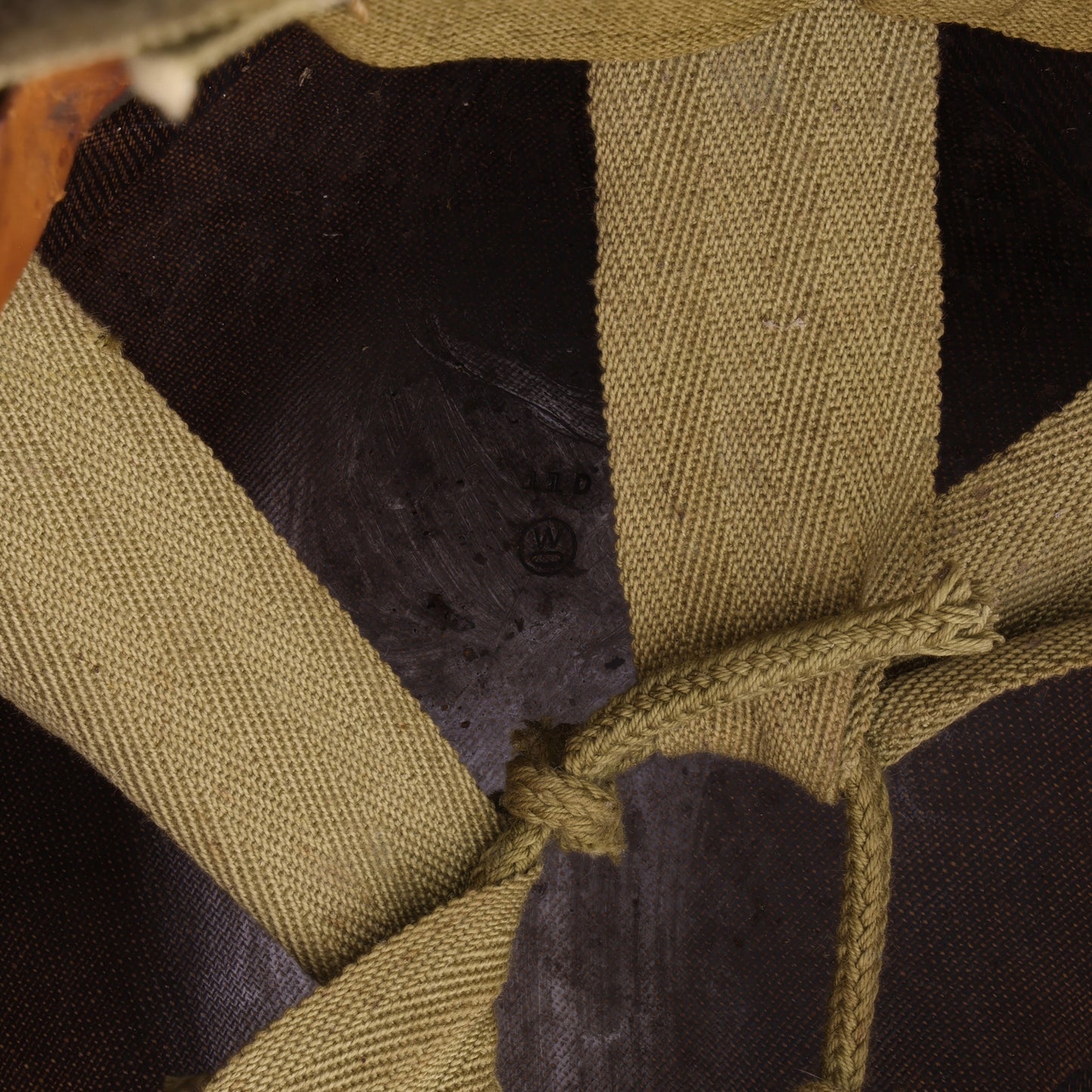 WWII U.S. Westinghouse M-1 Helmet Liner with Headband & Neckband (1943-44)