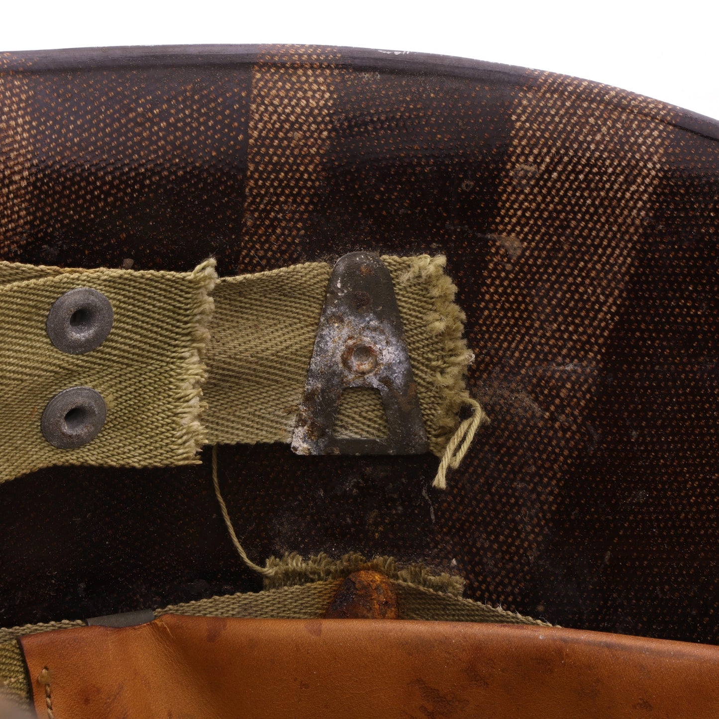 WWII U.S. Westinghouse M-1 Helmet Liner with Headband & Neckband (1943-44)