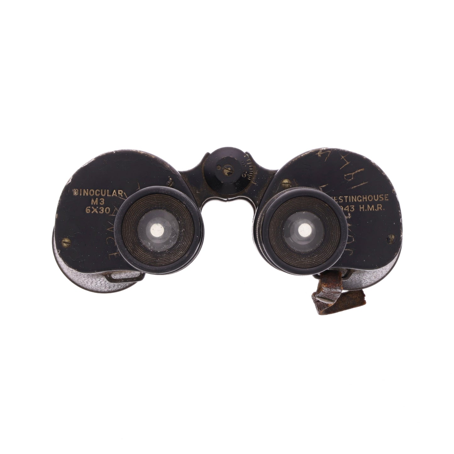 WWII U.S. Westinghouse M3 6x30 Binoculars with D-Day+1 Inscription (1943)