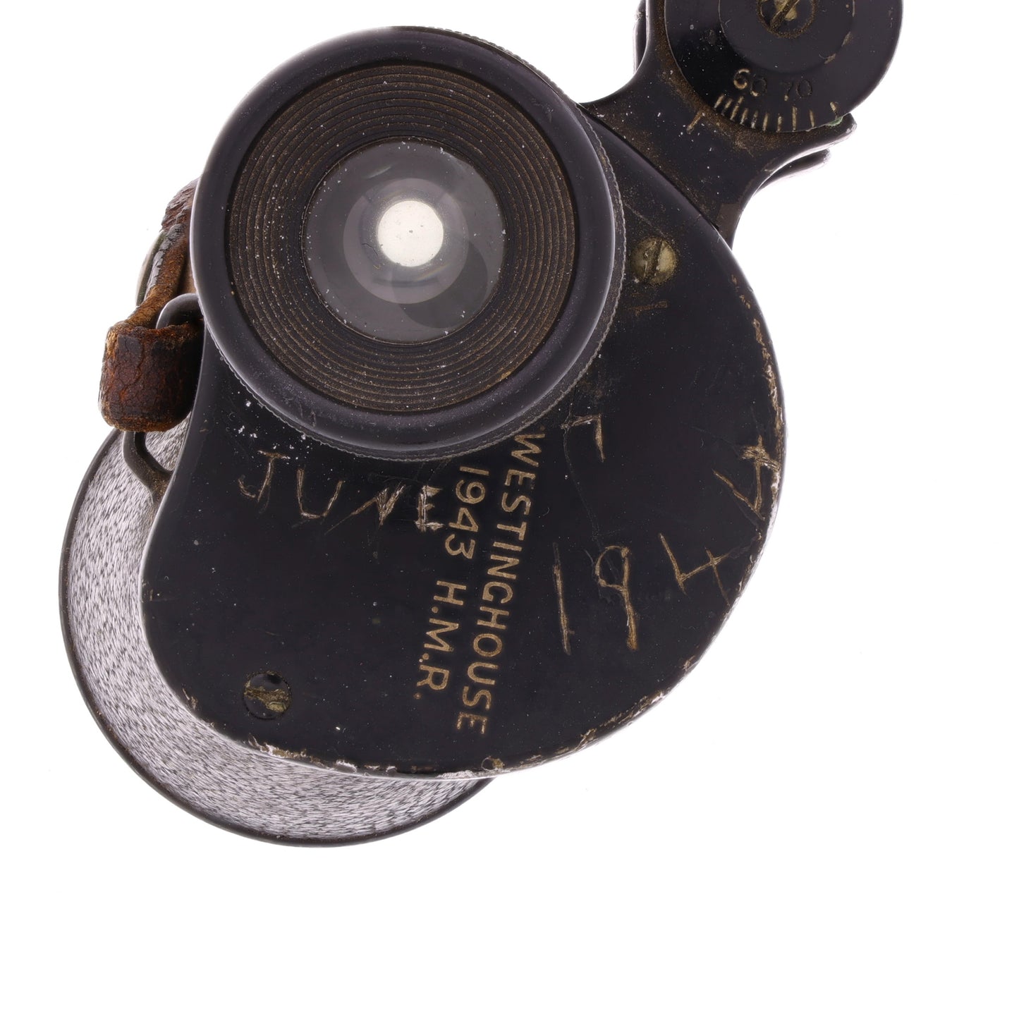 WWII U.S. Westinghouse M3 6x30 Binoculars with D-Day+1 Inscription (1943)