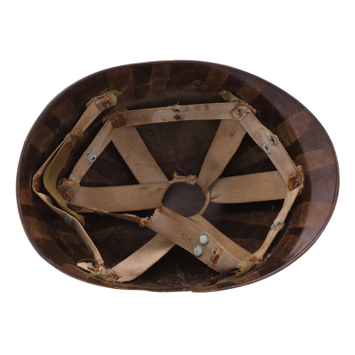 WWII U.S. Westinghouse Paratrooper Helmet Liner Converted for "Objective, Burma!" (1945)