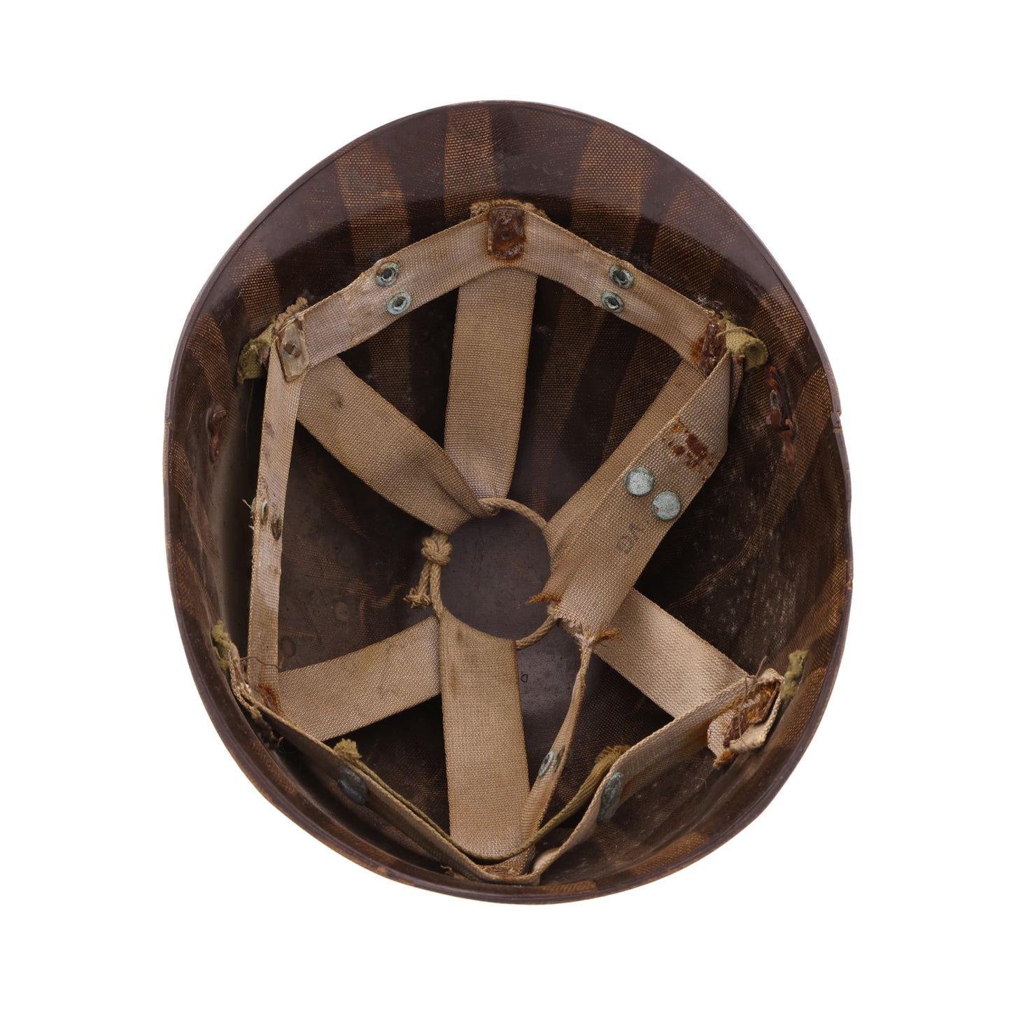 WWII U.S. Westinghouse Paratrooper Helmet Liner Converted for "Objective, Burma!" (1945)