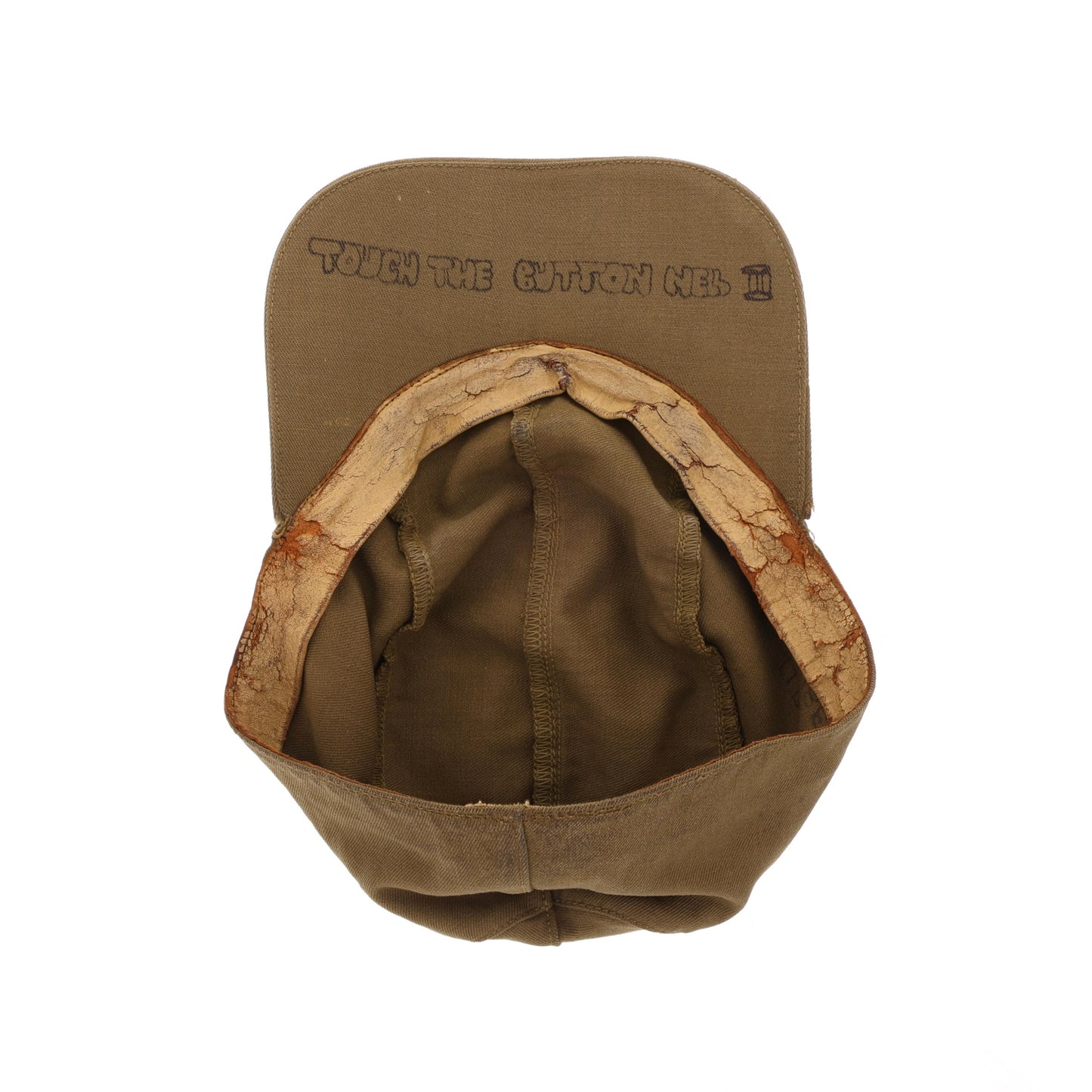 WWII USAAF B-1 Summer Flying Cap by Zip-A-Bag Corp. Identified to Lt. Abraham "Alvin" Levine (Size 7 3/8)