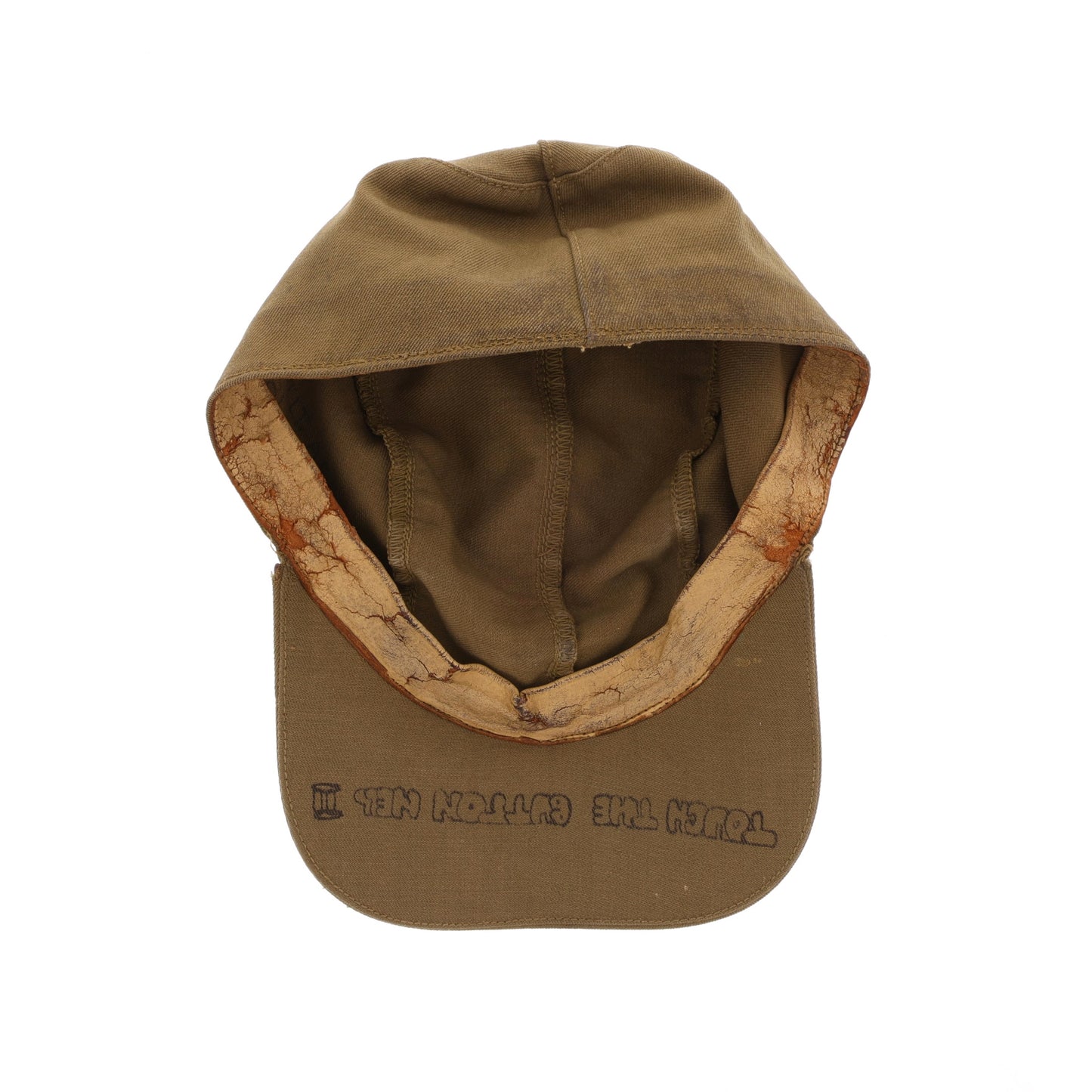 WWII USAAF B-1 Summer Flying Cap by Zip-A-Bag Corp. Identified to Lt. Abraham "Alvin" Levine (Size 7 3/8)