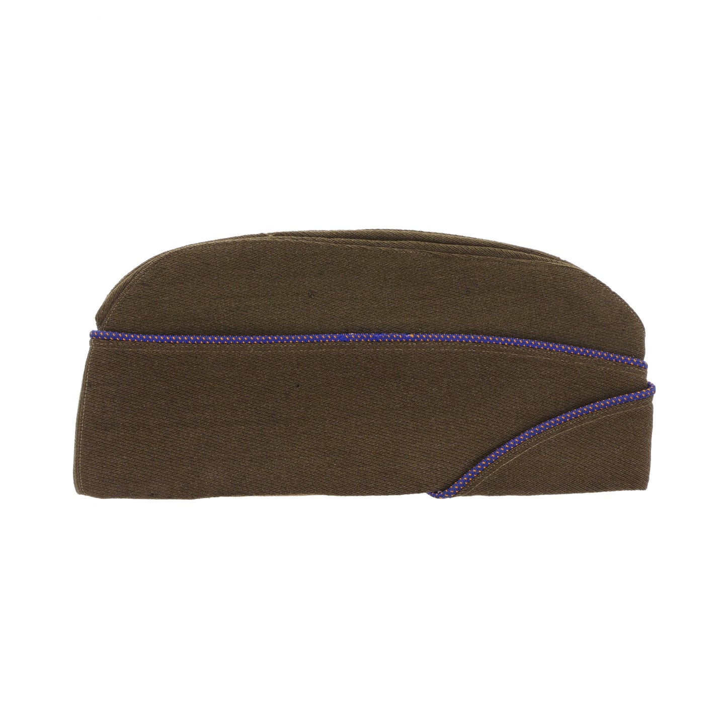WWII USAAF Officer's "Chocolate" Gabardine Wool Garrison Cap Identified to Lt. Paul A. “Salty” Tarantino (Size 6 7/8)