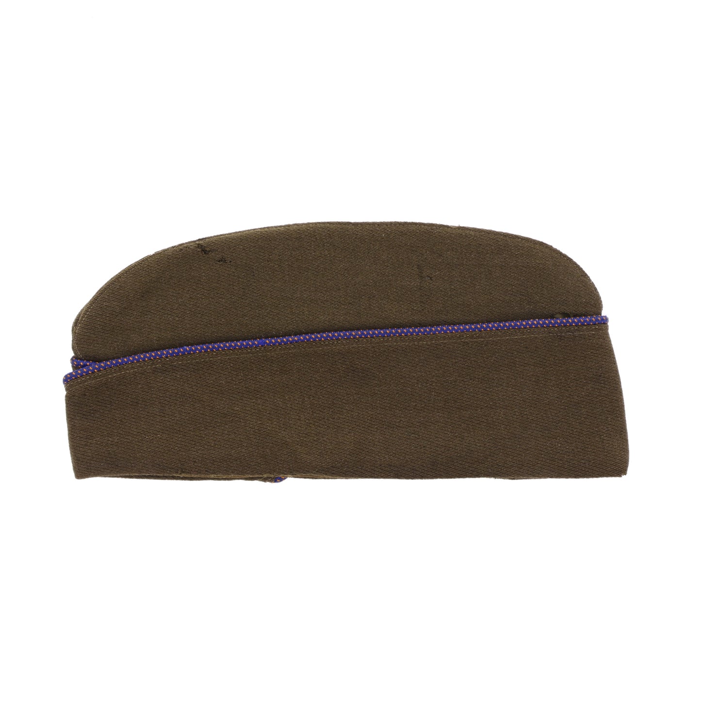 WWII USAAF Officer's "Chocolate" Gabardine Wool Garrison Cap Identified to Lt. Paul A. “Salty” Tarantino (Size 6 7/8)