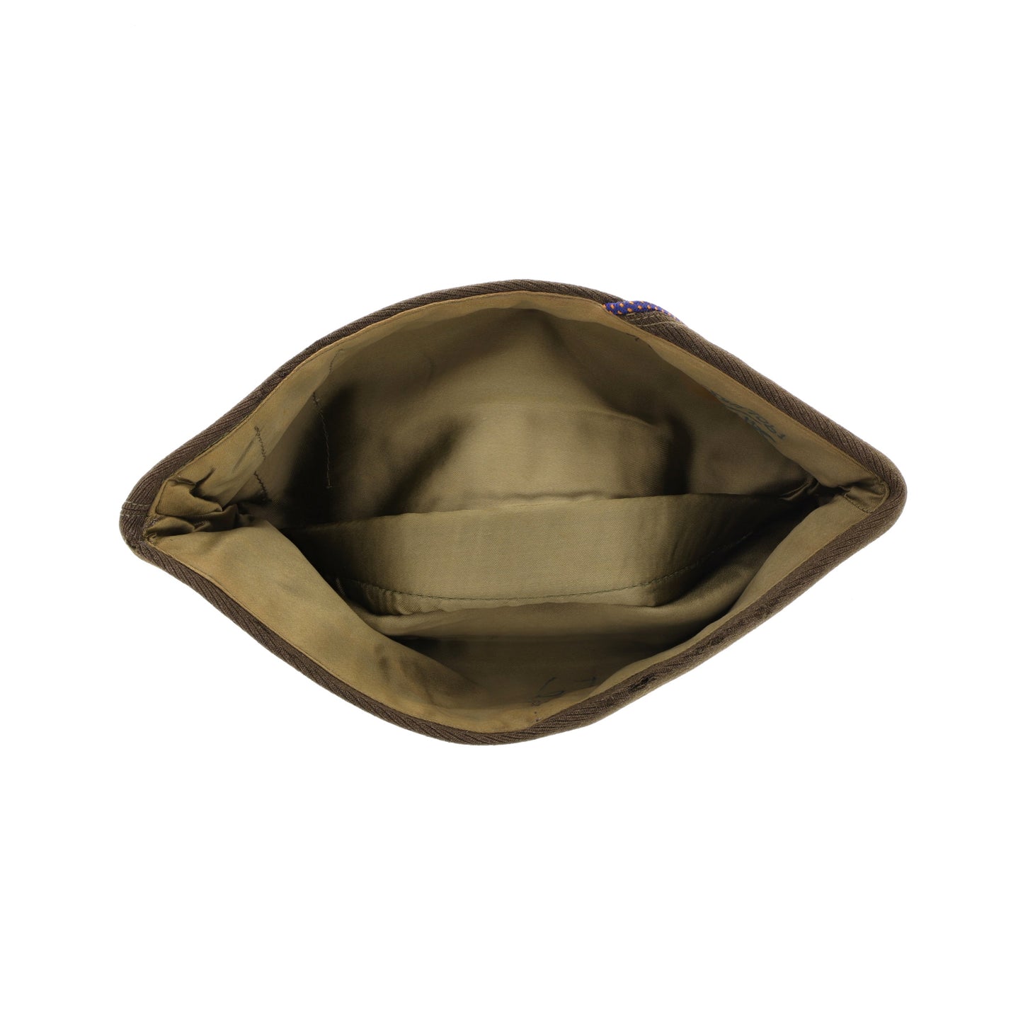 WWII USAAF Officer's "Chocolate" Gabardine Wool Garrison Cap Identified to Lt. Paul A. “Salty” Tarantino (Size 6 7/8)