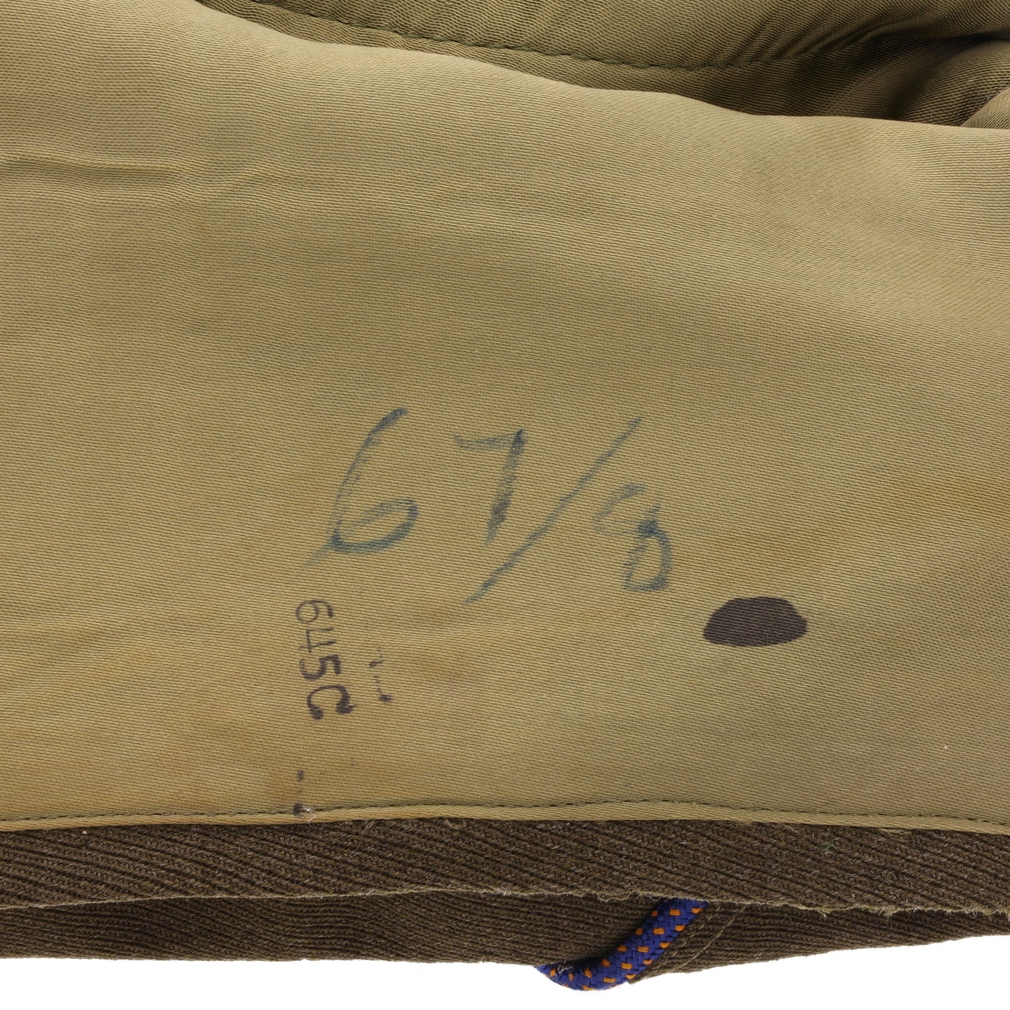 WWII USAAF Officer's "Chocolate" Gabardine Wool Garrison Cap Identified to Lt. Paul A. “Salty” Tarantino (Size 6 7/8)