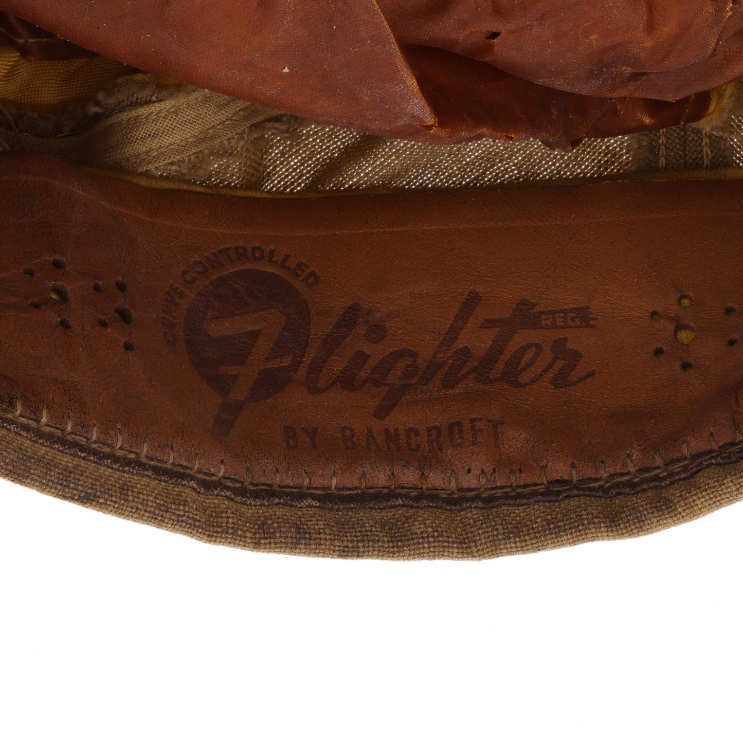 WWII USAAF Officer's Khaki "Flighter" Crusher Cap by Bancroft Cap Co. Identified to Lt. James F. Clifford (Size 6 5/8)