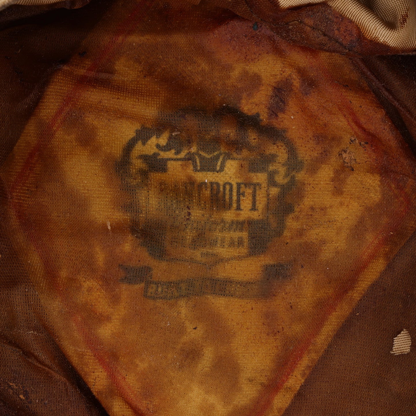 WWII USAAF Officer's Khaki "Flighter" Crusher Cap by Bancroft Cap Co. Identified to Lt. Walter E. Lamb (Size 7 1/2)