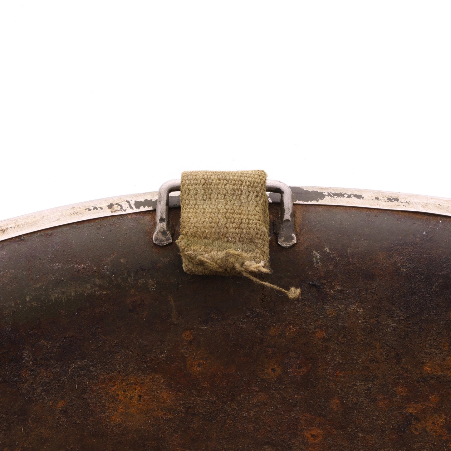 WWII USN McCord Fixed Loop M-1 Helmet Shell with 9th Naval Construction Battalion "Seabees" Painted Insignia (1943)