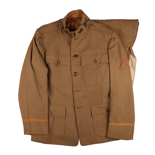 WWI U.S. Army 81st Field Artillery Battalion Officer's Private Purchase M1917 Service Tunic & Breeches