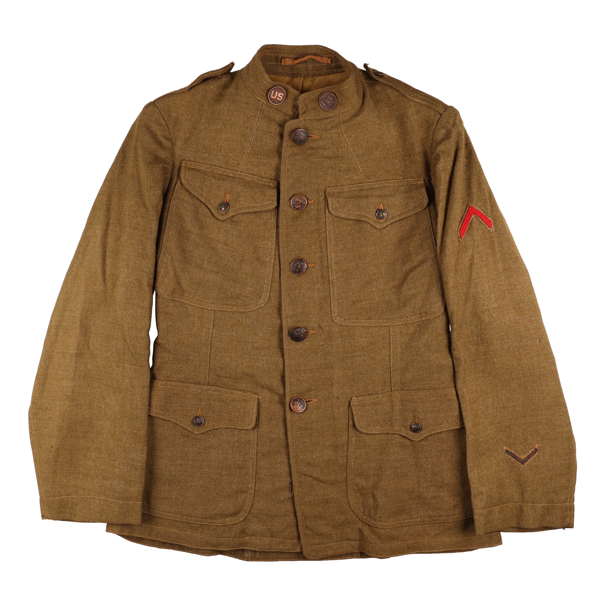 WWI U.S. Army Corps of Engineers M1917 Service Tunic & Breeches by Fifth Ave. Uniform Co. & Kalamazoo Pant Co.