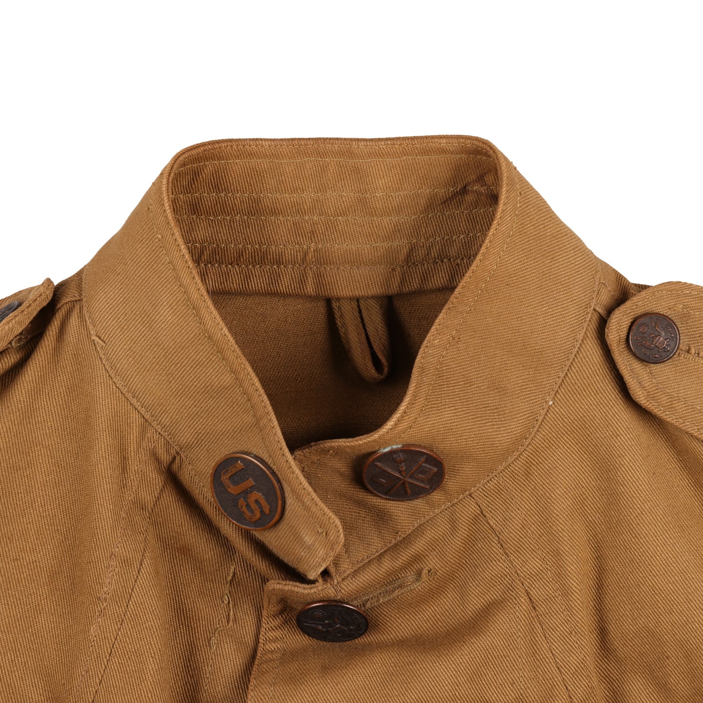 WWI U.S. Army Signal Corps Cotton M1912 Service Tunic & Breeches by Phila. Quartermaster Corps. Named to "A. McCoy"