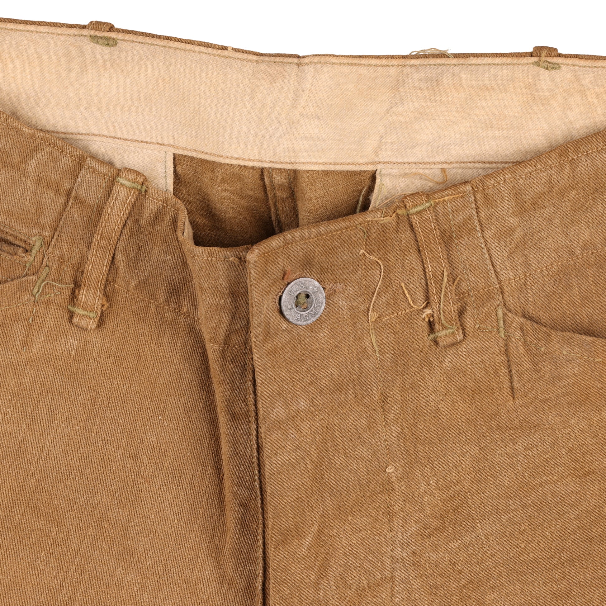 WWI U.S. Army Signal Corps Cotton M1912 Service Tunic & Breeches by Phila. Quartermaster Corps. Named to "A. McCoy"