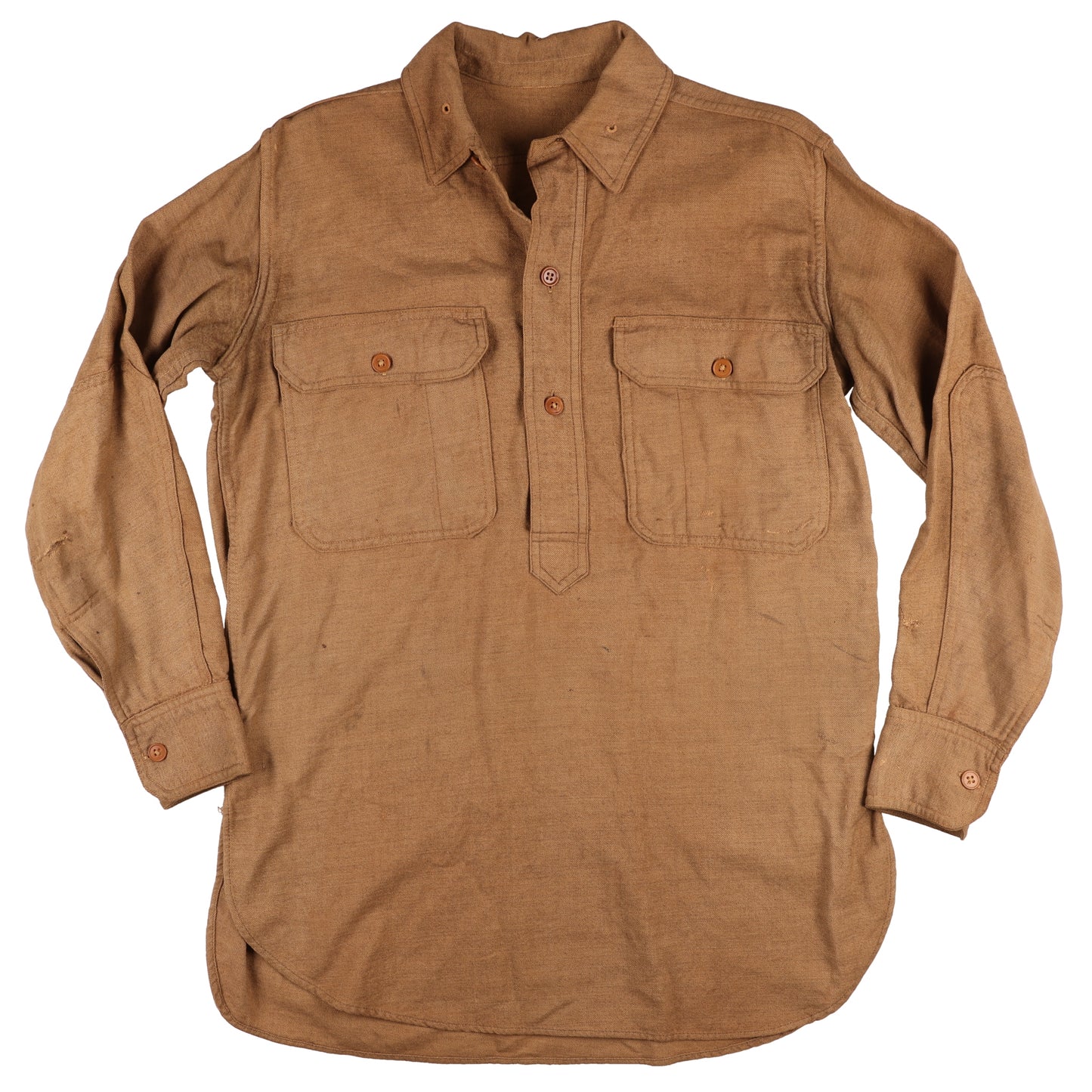 WWI U.S. Army Enlisted Man's Wool Service Shirt with Oblong Elbow Patches (1918)