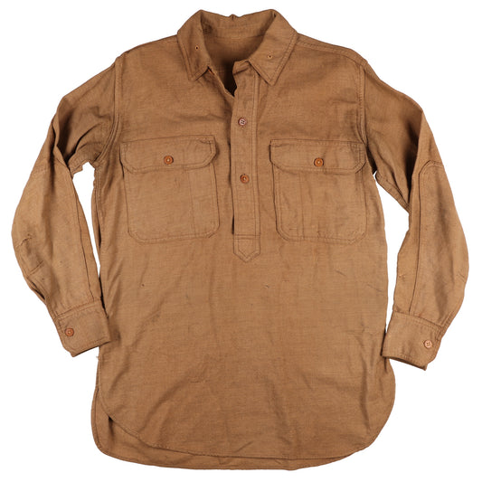 WWI U.S. Army Enlisted Man's Wool Service Shirt with Oblong Elbow Patches (1918)