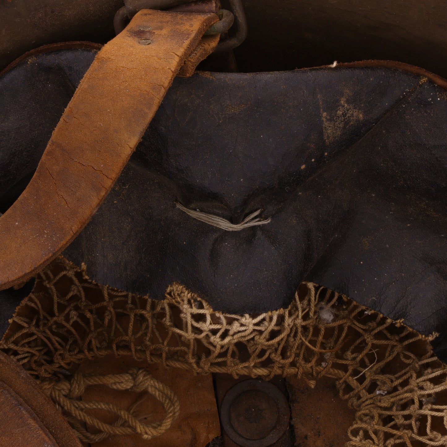 WWI U.S. M1917 "Brodie" Helmet with Camouflage Net