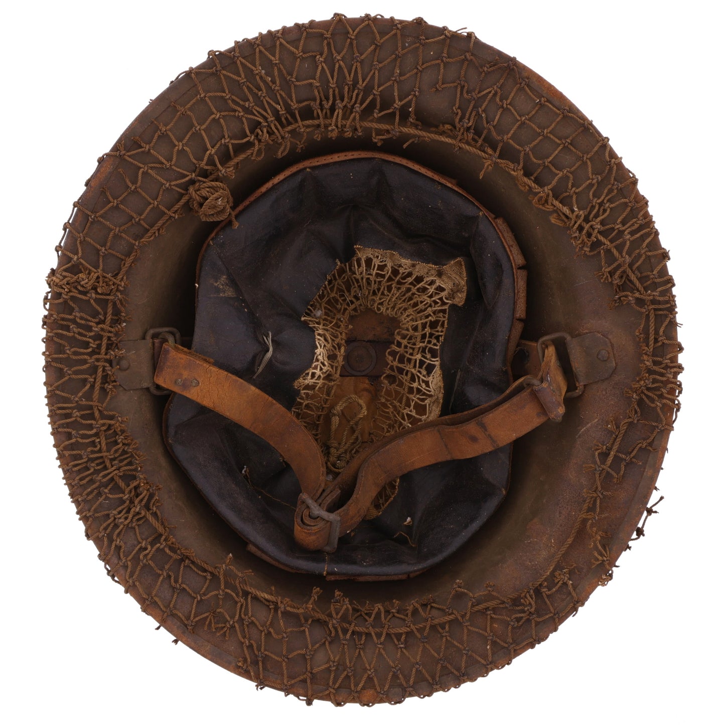WWI U.S. M1917 "Brodie" Helmet with Camouflage Net