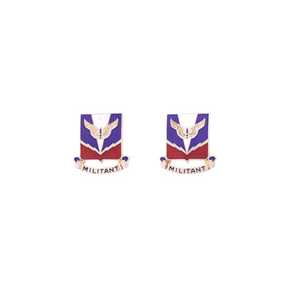 Lot of 2 Vietnam War U.S. Army Air Defense Artillery School Distinguished Unit Insignia Pins by N. S. Meyer, Inc.