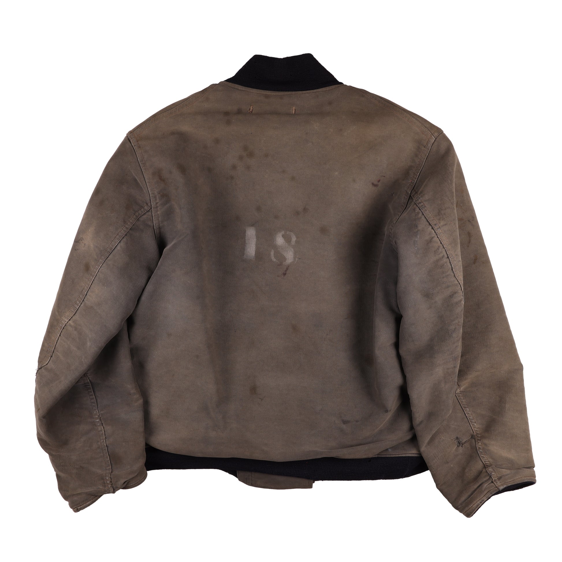 WWII USN Deck Hook Jacket & Foul Weather Deck Cap Identified to Arne A. Hautala Size 36 & 7 (1943)