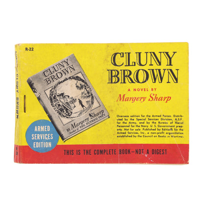 Armed Services Edition of Cluny Brown a Novel by Margery Sharp