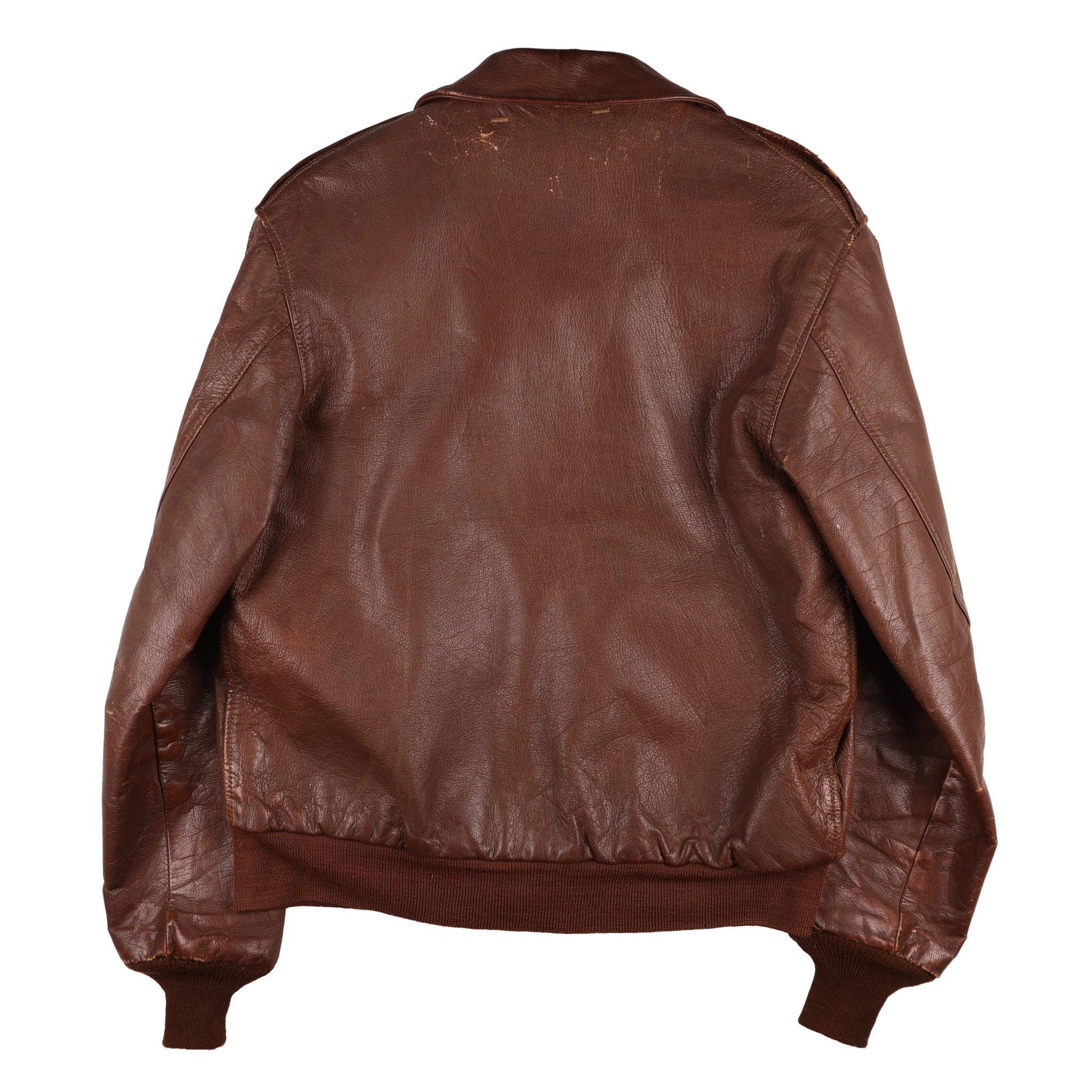 WWII USAAF Type A-2 Leather Flight Jacket by Bronco Mfg. Corp