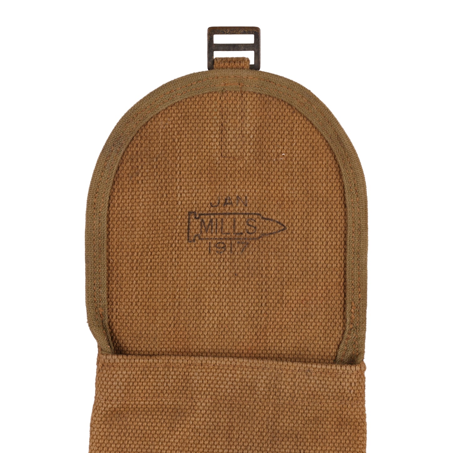 WWI U.S. Army Signal Corps Flag Kit Carrier by Mills Identified to "Battery D, 21st Field Artillery Regiment" (1917)