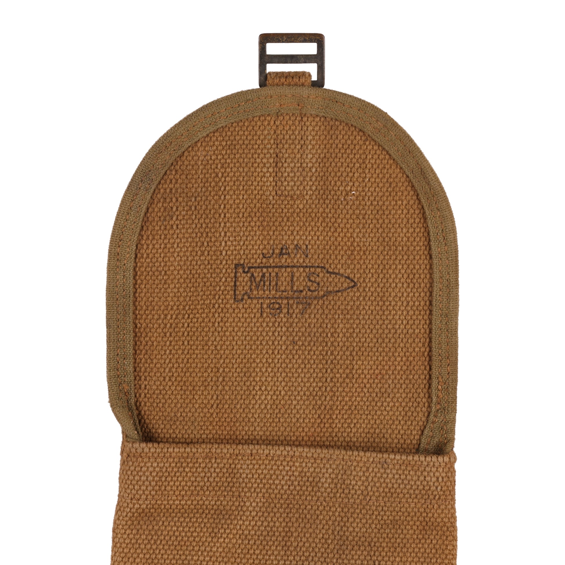 WWI U.S. Army Signal Corps Flag Kit Carrier by Mills Identified to "Battery D, 21st Field Artillery Regiment" (1917)