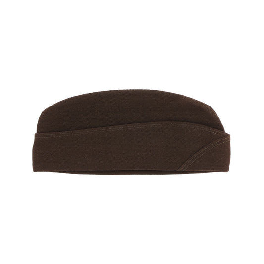 WWII U.S. Army Officer's "Chocolate" Gabardine Wool Garrison Cap (Size 6 7/8)