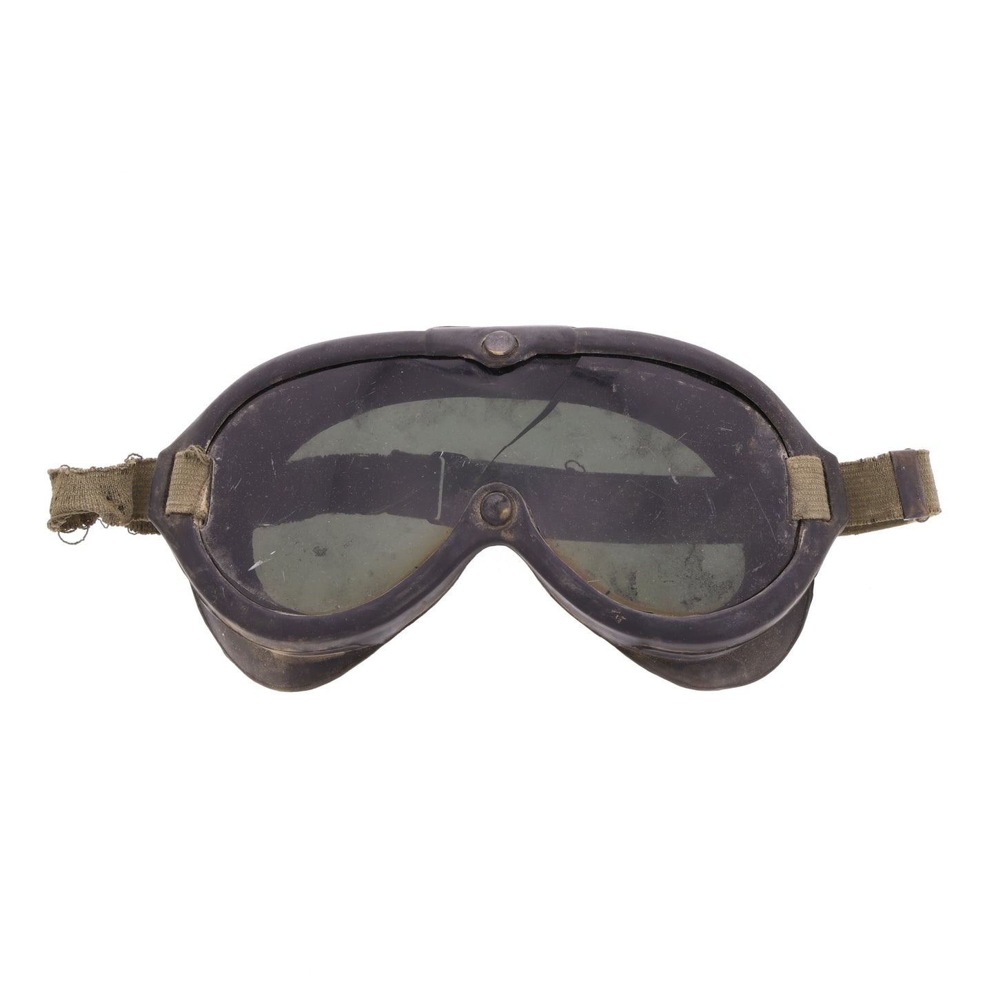 WWII U.S. Army M-1944 Sun, Wind & Dust Goggles with Box, Instructions & Replacement Lens