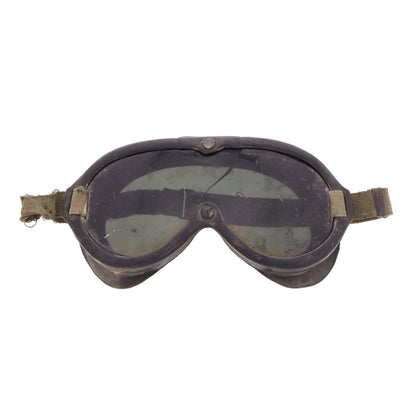 WWII U.S. Army M-1944 Sun, Wind & Dust Goggles with Box, Instructions & Replacement Lens