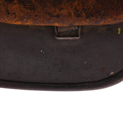 WWII German M40 Reissued Ex-Single Decal Heer Helmet with Whitewash Camouflage Remnants Named to "Heinsohn" (Q64)