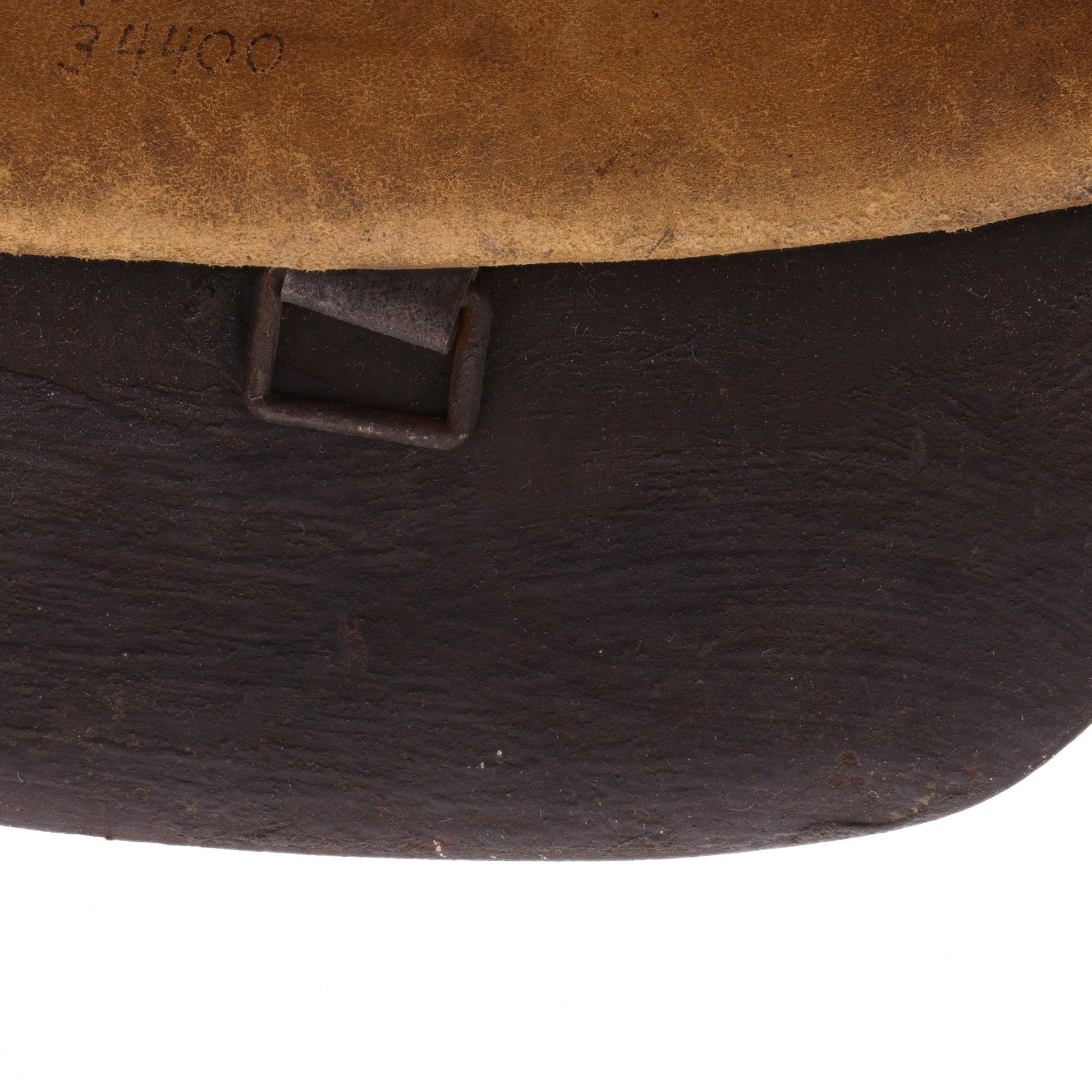 WWII German M42 No Decal Waffen-SS Helmet Identified to Uscha. Raimonds Galdins & Oscha. W. Döhler (Size 66)