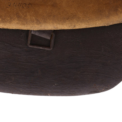WWII German M42 No Decal Waffen-SS Helmet Identified to Uscha. Raimonds Galdins & Oscha. W. Döhler (Size 66)