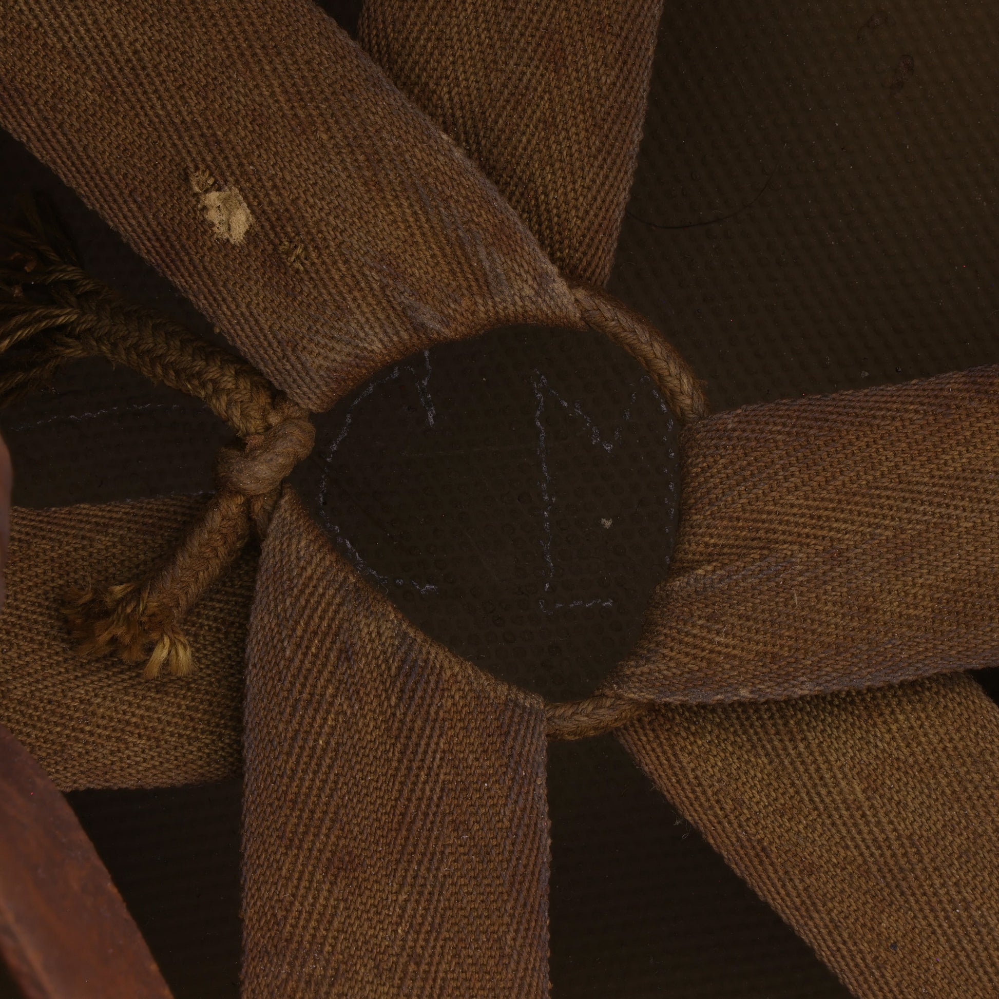 WWII USMC Hawley M-1 Helmet Liner with Improvised Headband Used by 2 Servicemen (1942)