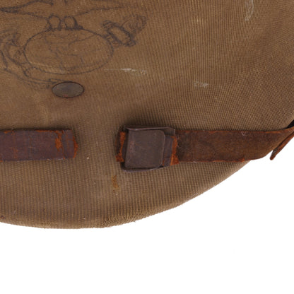 WWII USMC Hawley M-1 Helmet Liner with Improvised Headband Used by 2 Servicemen (1942)