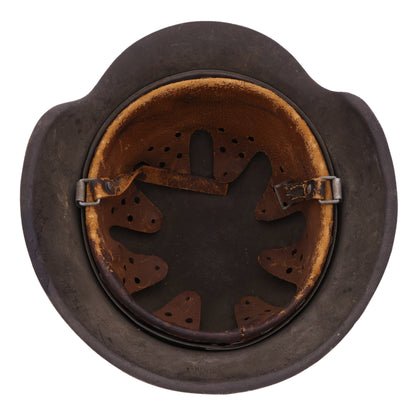 WWII German M42 Double Decal Polizei Helmet (EF66)