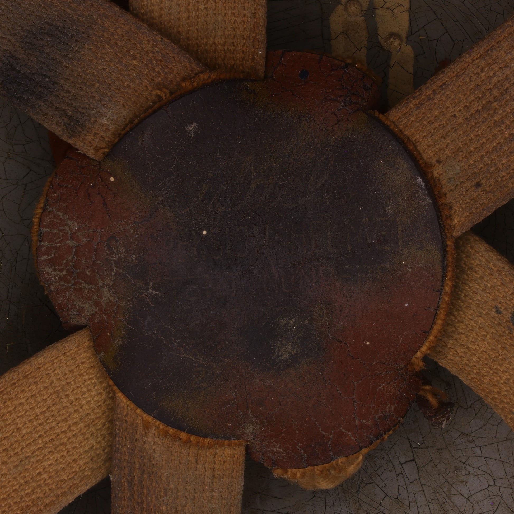 WWII U.S. Army Riddell Paratrooper Training Helmet Marked with Laundry Number (1941-42)