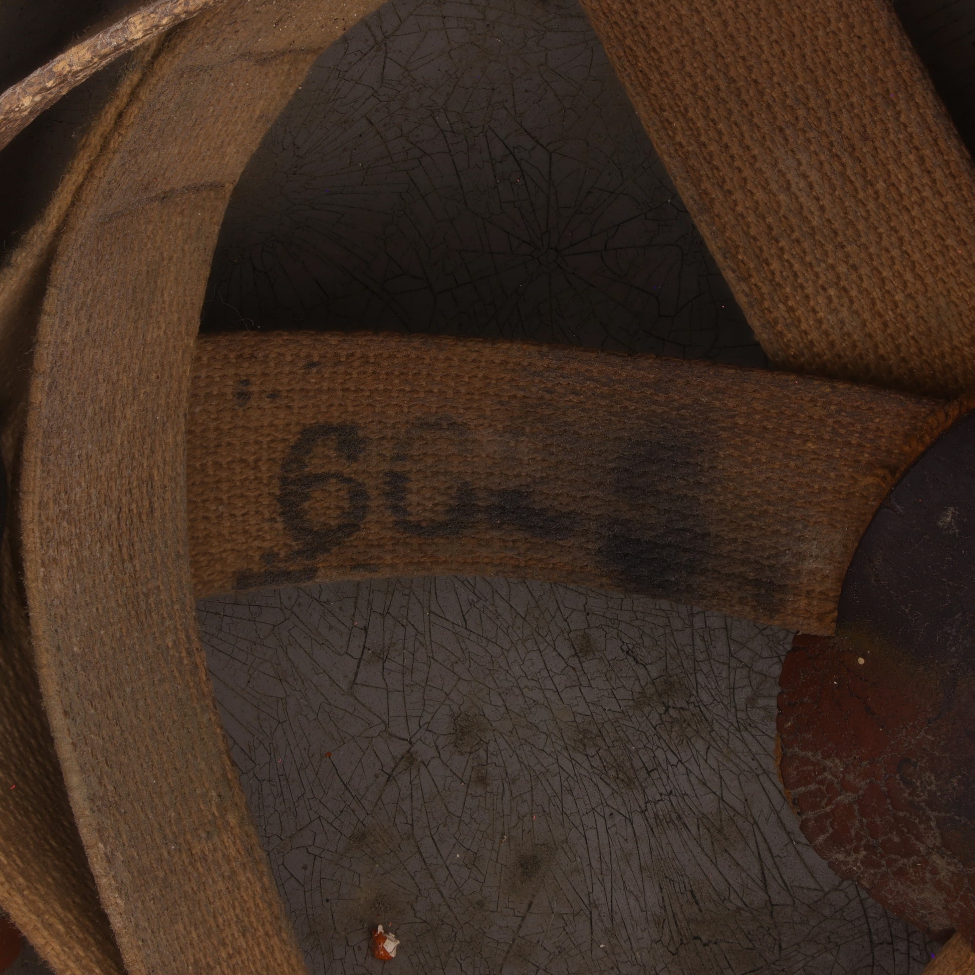 WWII U.S. Army Riddell Paratrooper Training Helmet Marked with Laundry Number (1941-42)