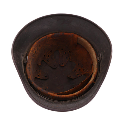 WWII German M40 Reissued Ex-Single Decal Heer Helmet with Whitewash Camouflage Remnants Named to "Heinsohn" (Q64)
