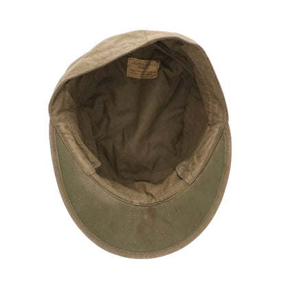 WWII U.S. Army M1943 Cotton Field Cap by J. W. Bayly & Son, Inc. Size 7 1/4 (1945)