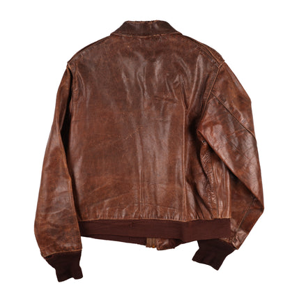 WWII USAAF Type A-2 Leather Flight Jacket Identified to Lt. James G. Kotapish