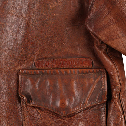 WWII USAAF Type A-2 Leather Flight Jacket Identified to Lt. James G. Kotapish