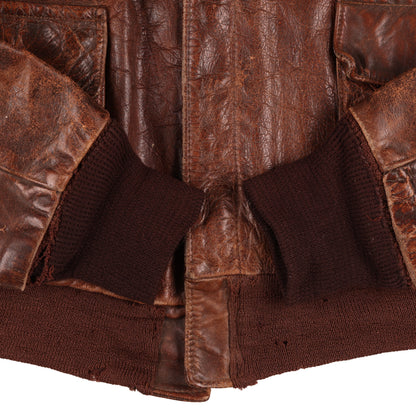 WWII USAAF Type A-2 Leather Flight Jacket Identified to Lt. James G. Kotapish