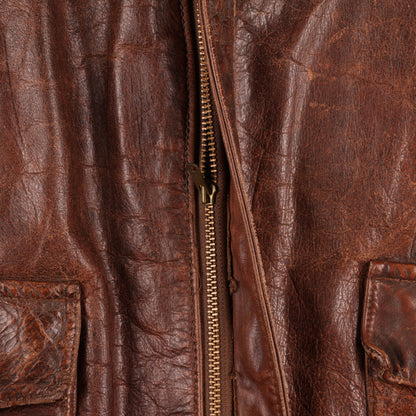 WWII USAAF Type A-2 Leather Flight Jacket Identified to Lt. James G. Kotapish