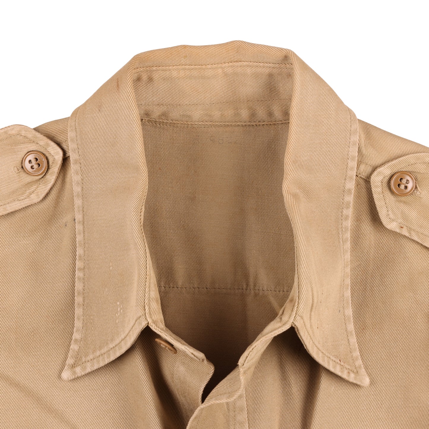 Korean War U.S. Air Force Officer's Khaki Cotton Service Shirt (1952)