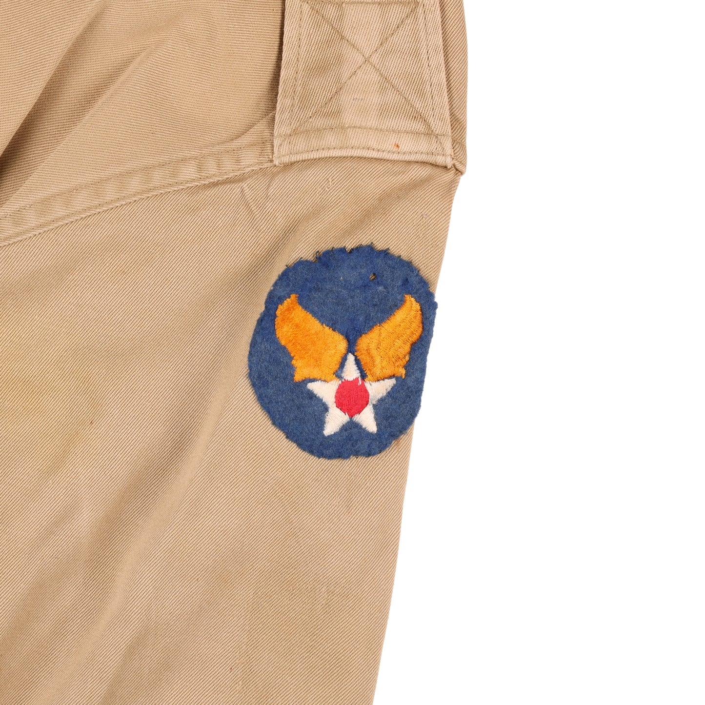 Korean War U.S. Air Force Officer's Khaki Cotton Service Shirt (1952)