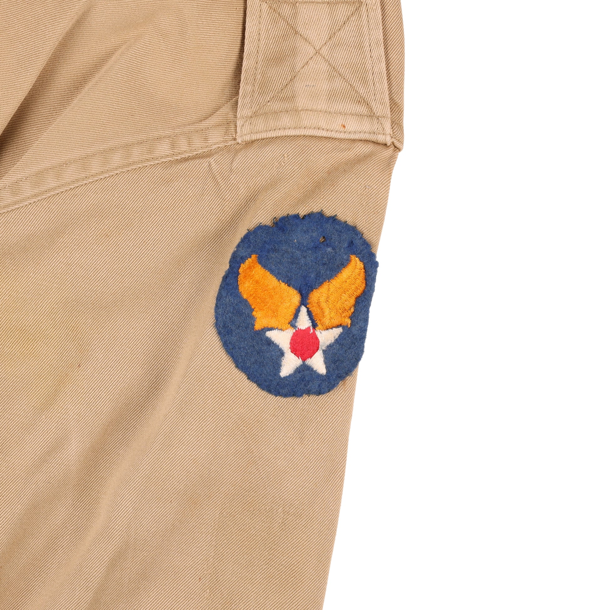 Korean War U.S. Air Force Officer's Khaki Cotton Service Shirt (1952)