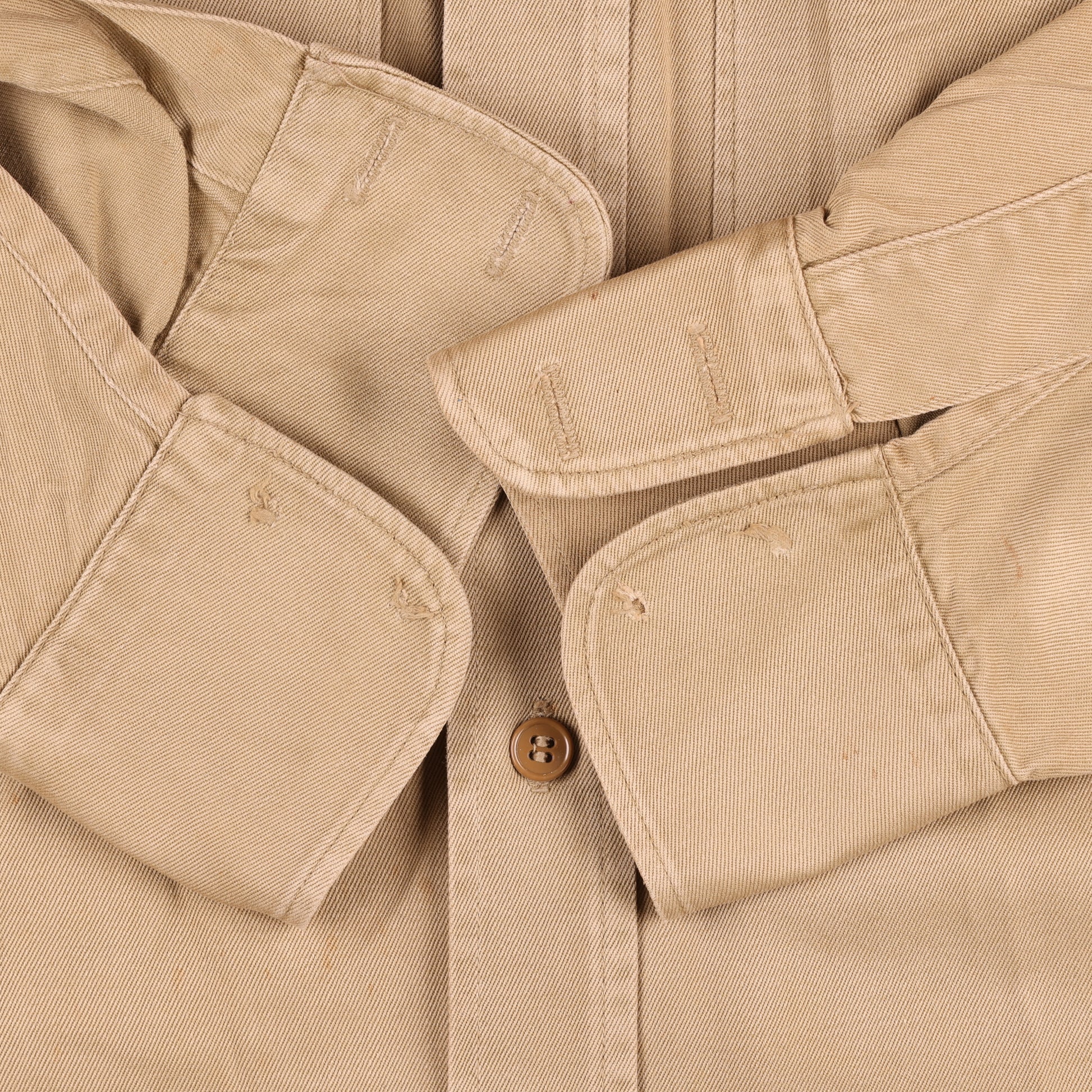 Korean War U.S. Air Force Officer's Khaki Cotton Service Shirt (1952)